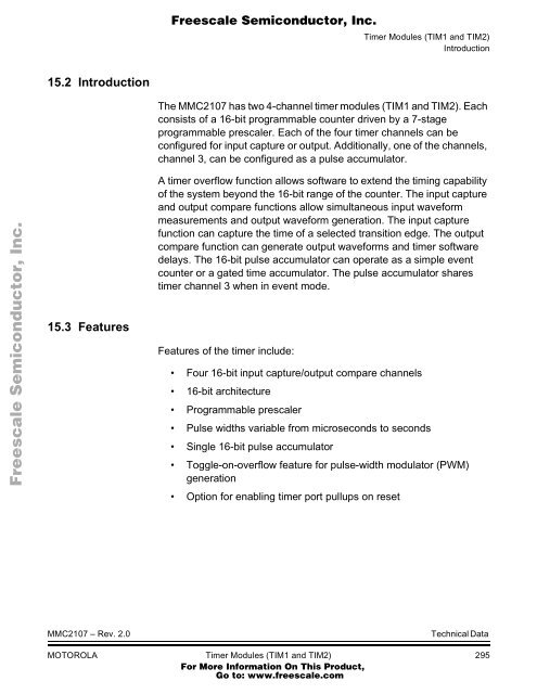 MMC2107 - Freescale Semiconductor