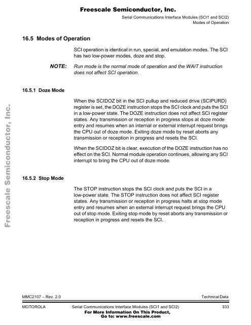 MMC2107 - Freescale Semiconductor