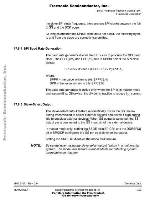 MMC2107 - Freescale Semiconductor