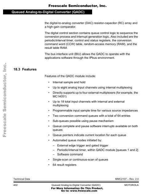 MMC2107 - Freescale Semiconductor