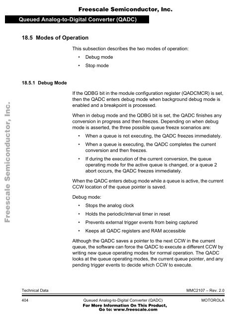 MMC2107 - Freescale Semiconductor