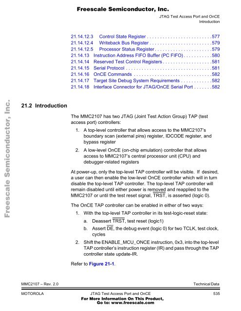 MMC2107 - Freescale Semiconductor