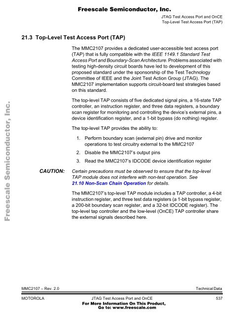 MMC2107 - Freescale Semiconductor