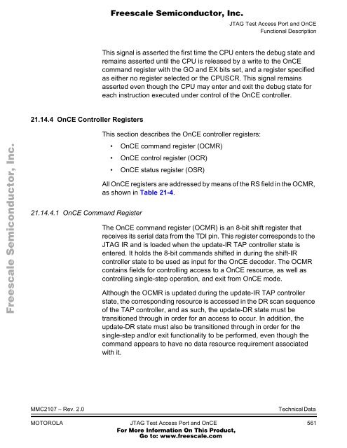 MMC2107 - Freescale Semiconductor