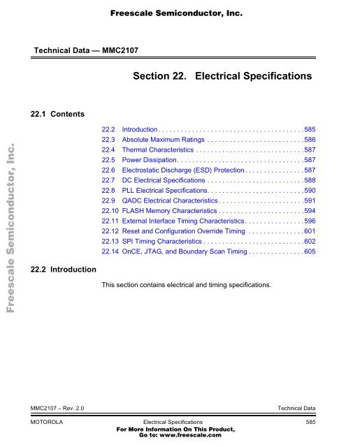 MMC2107 - Freescale Semiconductor