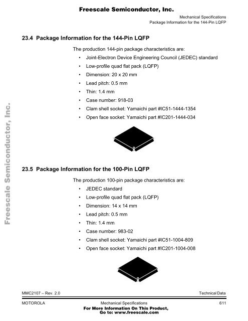 MMC2107 - Freescale Semiconductor