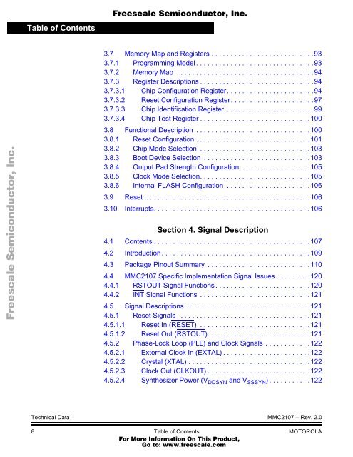 MMC2107 - Freescale Semiconductor