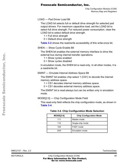 MMC2107 - Freescale Semiconductor