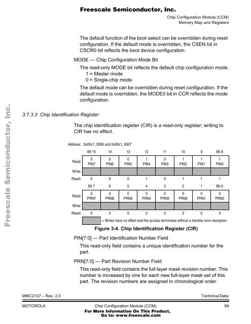 MMC2107 - Freescale Semiconductor