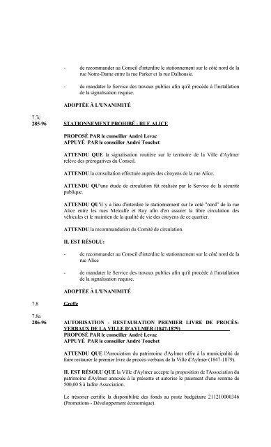 ASSEMBLÉE RÉGULIÈRE DU CONSEIL MARDI ... - Ville de Gatineau