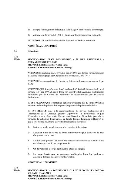 ASSEMBLÉE RÉGULIÈRE DU CONSEIL MARDI ... - Ville de Gatineau