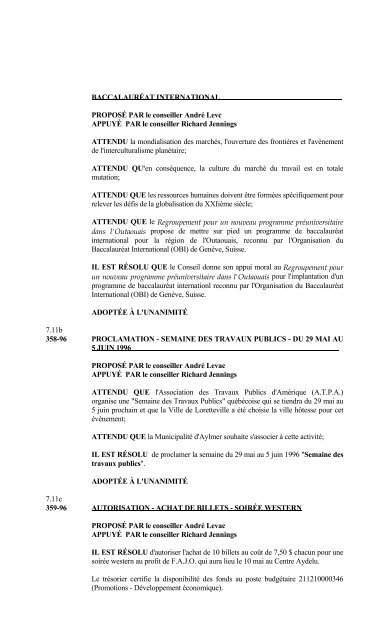 ASSEMBLÉE RÉGULIÈRE DU CONSEIL MARDI ... - Ville de Gatineau