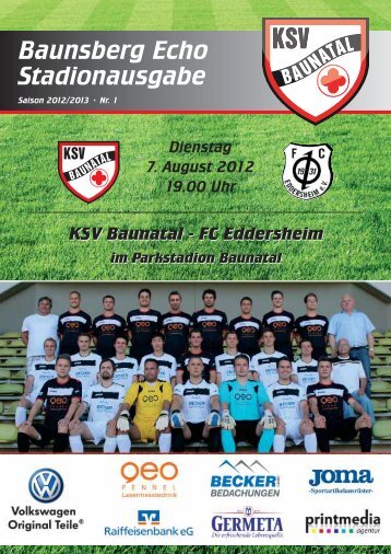 âBaunsberg Echoâ Ausgabe 1 vom 7.8.2012 - KSV Baunatal