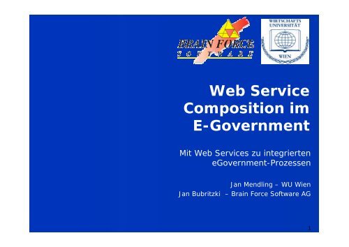 Web Service Prozesse - Jan Mendling