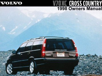 1998 Volvo V70XC Owners Manual - Tripod