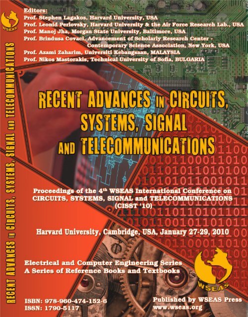 RECENT ADVANCES in CIRCUITS, SYSTEMS, SIGNAL ... - Wseas.us