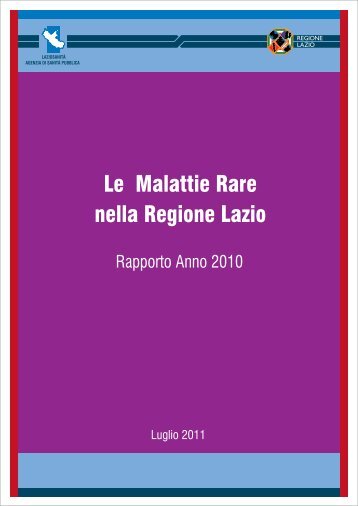 Le Malattie Rare nella Regione Lazio - Agenzia di SanitÃ  Pubblica ...