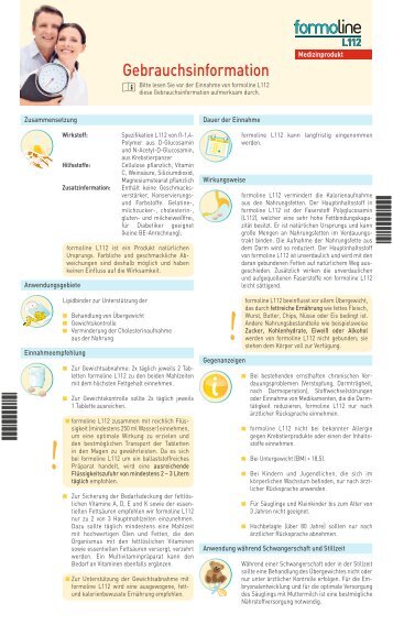 Gebrauchsinformation - formoline L112