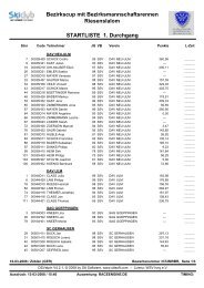 Startliste Vereine - raceengine.de