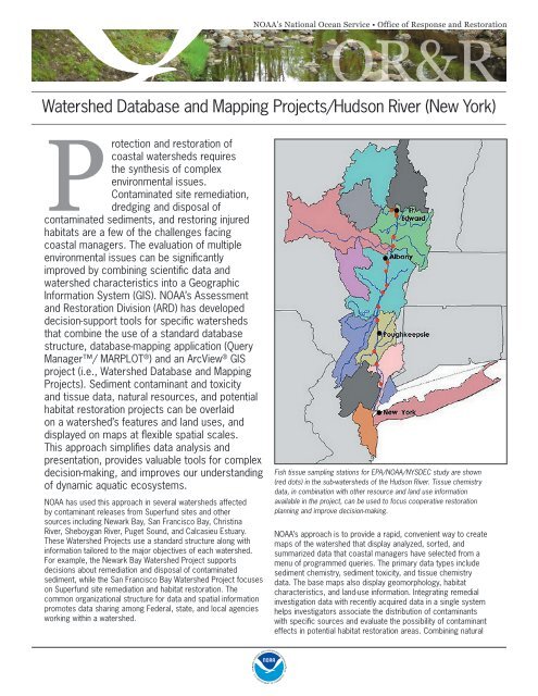 Watershed Database and Mapping Projects: Hudson River (New York)