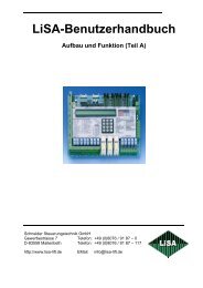 LiSA-Benutzerhandbuch Aufbau und Funktion (Teil A)