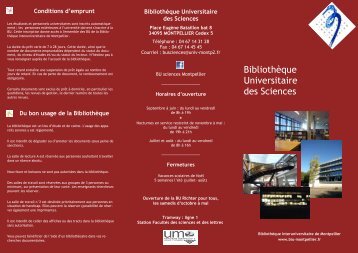 Guide du lecteur - Bibliothèque interuniversitaire de Montpellier