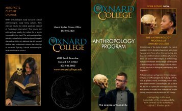 ANTHROPOLOGY PROGRAM - Oxnard College