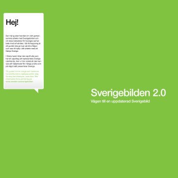 Sverigebilden 2.0 - Svenska institutet