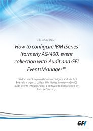 How to configure IBM iSeries (formerly AS/400) event ... - GFI.com