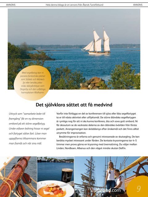 ANNONS Hela denna bilaga är en annons från Ålands Turistförbund ...