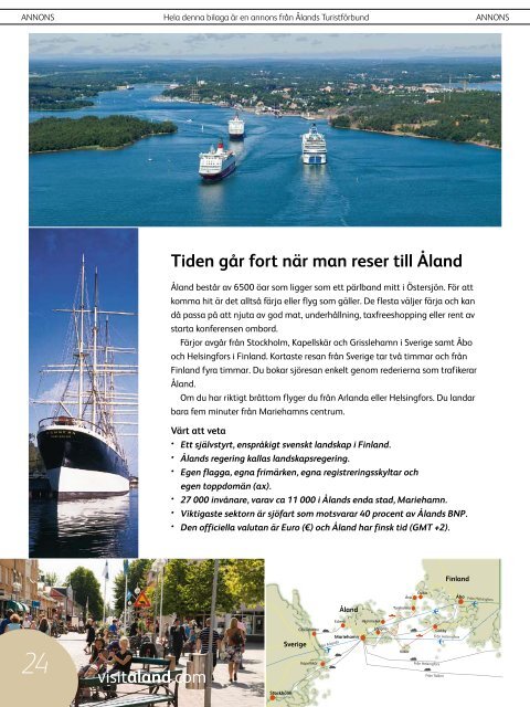 ANNONS Hela denna bilaga är en annons från Ålands Turistförbund ...