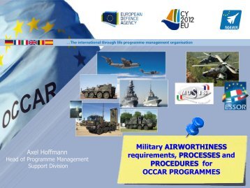 Military Airworthiness Requirements, Processes and Procedures for ...