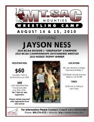 jayson ness - the Mt. SAC Special Events Website - Mt. San Antonio ...