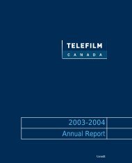 2003-2004 Annual Report - Telefilm Canada