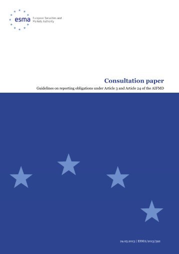 2013-ESMA-592 Consultation paper on ESMA guidelines ... - Consob
