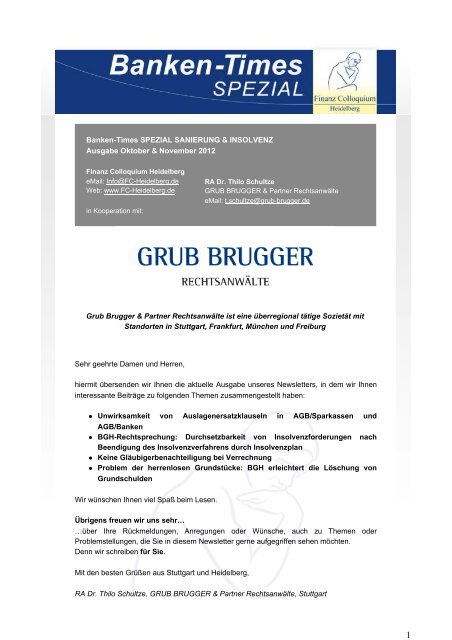 Download (pdf - 492 kb) - Grub-brugger.de