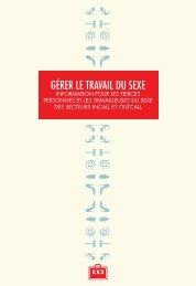 GÃ©rer le travail du sexe. Information pour les tierces ... - Stella