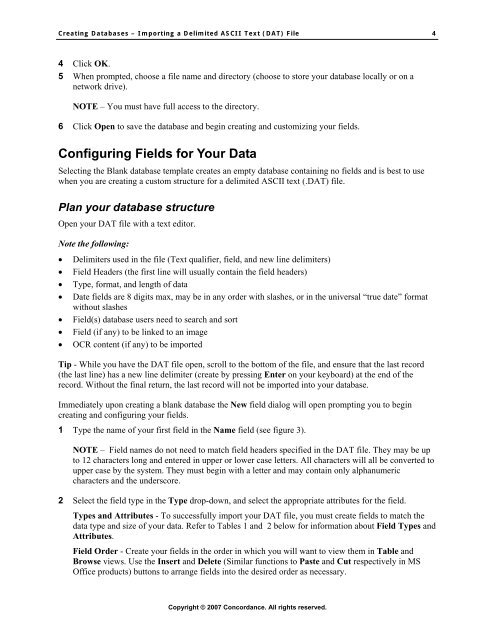 Creating Databases â Importing a Delimited ASCII Text ... - LexisNexis