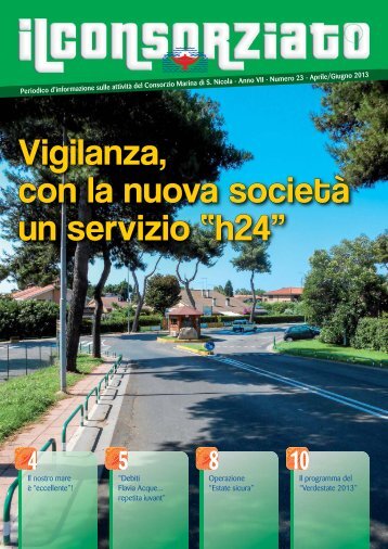 "Il Consorziato" aprile-giugno 2013 - Consorzio Marina di San Nicola