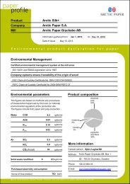 Product Company Mill Environmental Management ... - Arctic Paper