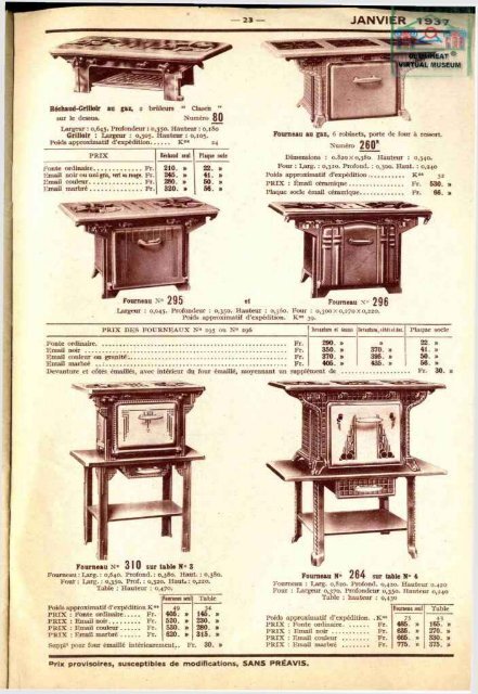 POELES GODIN, CUISINE CHAUFFAGE GAZ, 1937 - Ultimheat