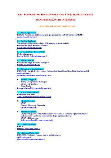 Divisione Gruppi KT3 - Federalimentare