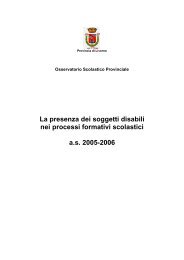 La presenza dei soggetti disabili nei processi formativi scolastici a.s. ...