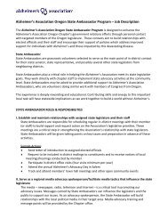 Full job description [PDF] - Alzheimer's Association