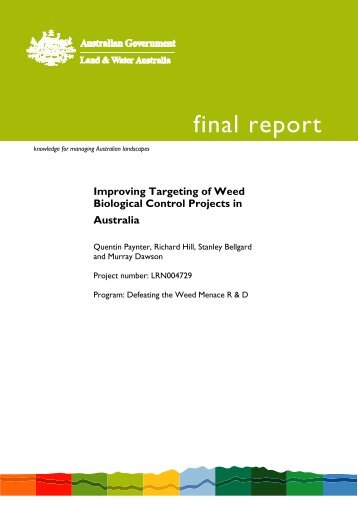 Improving Targeting of Weed Biological Control Projects in Australia