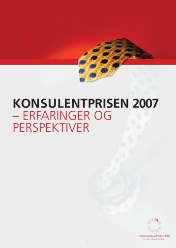 KonSULenTPrISen 2007 – ERFARINGER OG PERSPEKTIVER - DI