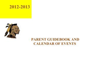 parent guidebook and calendar of events - Absegami High School