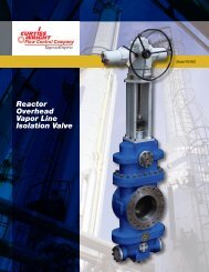 Reactor Overhead Vapor Line Isolation Valve - TapcoEnpro