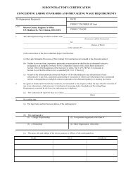 Subcontractor Certification Form - Ottawa County