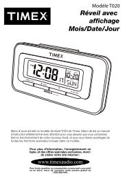 RÃ©veil avec affichage Mois/Date/Jour - TIMEX Audio